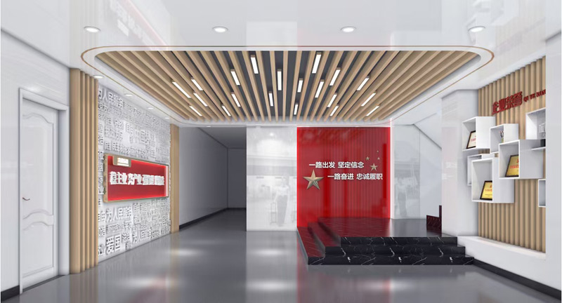 深圳党建展厅设计、深圳党建文化墙装修设计